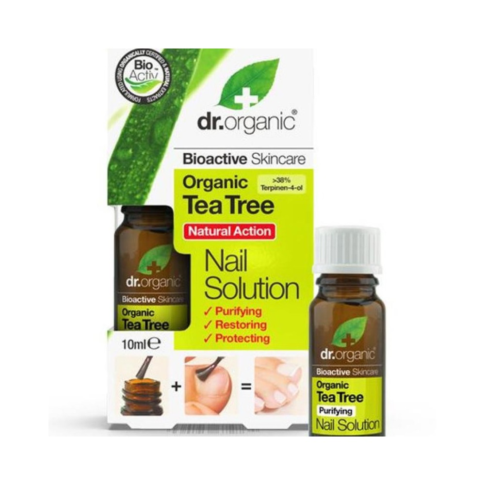 Solución para el cuidado de uñas de Arbol Del Te Organico 10ml Dr Organic Doctor Organic DR00244A Cuidado externo e higiene s...