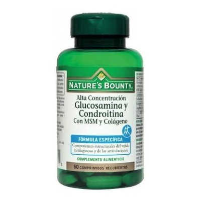 Glucosamina y Condroitina + MSM y Colágeno (60 Comprimidos) de Nature's Bounty NATURE´S BOUNTY 03653 Inicio salud.bio