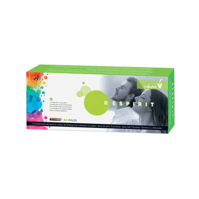 Respirit 20 viales de Novadiet Novadiet 60211 Acción benéfica garganta y pecho salud.bio