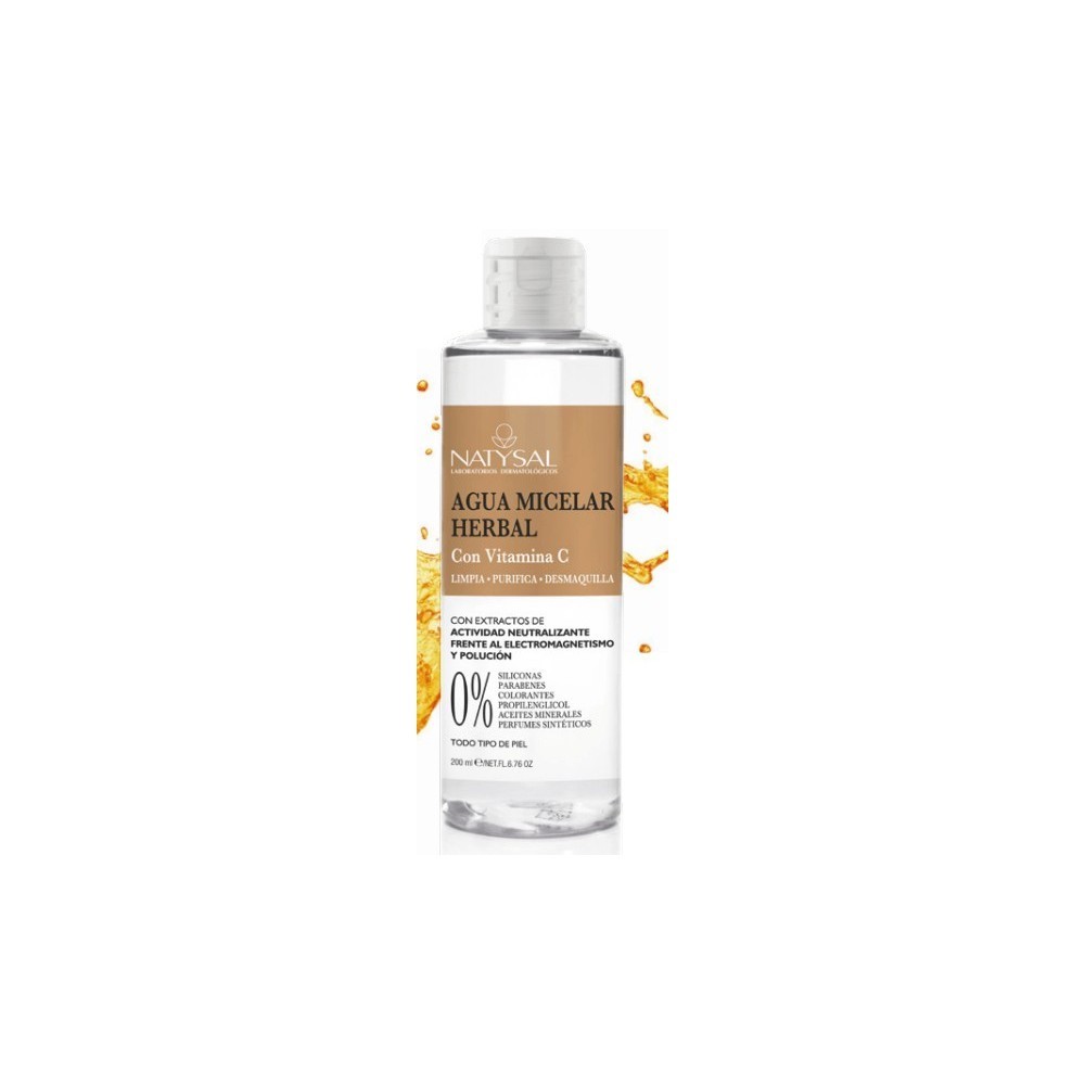 Agua micelar con Vitamica C de Natysal Natysal 13491 Cosmética Natural salud.bio