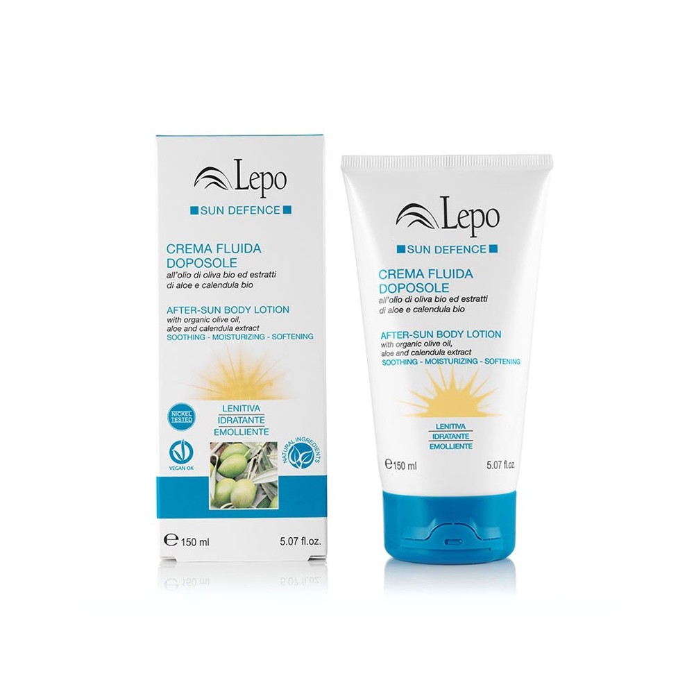 Despues del Sol Crema Fluida con aceite de oliva, aloe y caléndula BIO de Lepo Lepo LEP41683 Cosmética Natural salud.bio