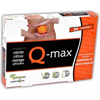Q-Max (line Perfec) 30 Cápsulas de Pinisan Pinisan MYC-00072 Quemagrasas y similares salud.bio