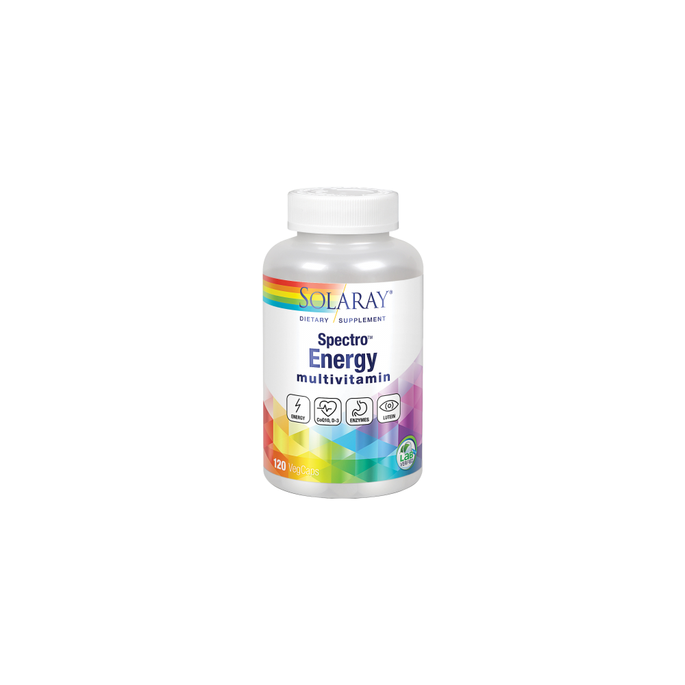 Spectro Energy 120 Caps. mult-vitam-mineral vegano de solaray SOLARAY 26202 Vitaminas y Minerales salud.bio