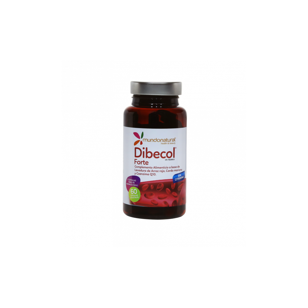 Dibecol Forte 60 caps de Mundo Natural Mundo Natural 8437011627025 Ayudas niveles Colesterol y Trigliceridos salud.bio