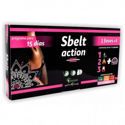 Sbelt Action plan 15 días 3 Fases de Pinisan Mycofit S.L. 108.00056 Quemagrasas y similares salud.bio