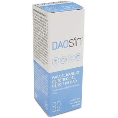 DAOSIN® 20 y 90 cápsulas Para el manejo dietético del Déficit de DAO (Intolerancia a la histamina) Salengei  Ayudas aparato D...