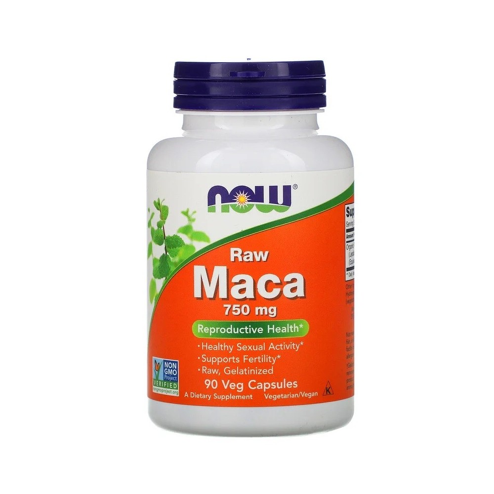Maca, Raw, 750 mg, 90 Veg Capsules de Now Foods NOW Foods NOW-04777 Salud Sexual y Fertilidad salud.bio