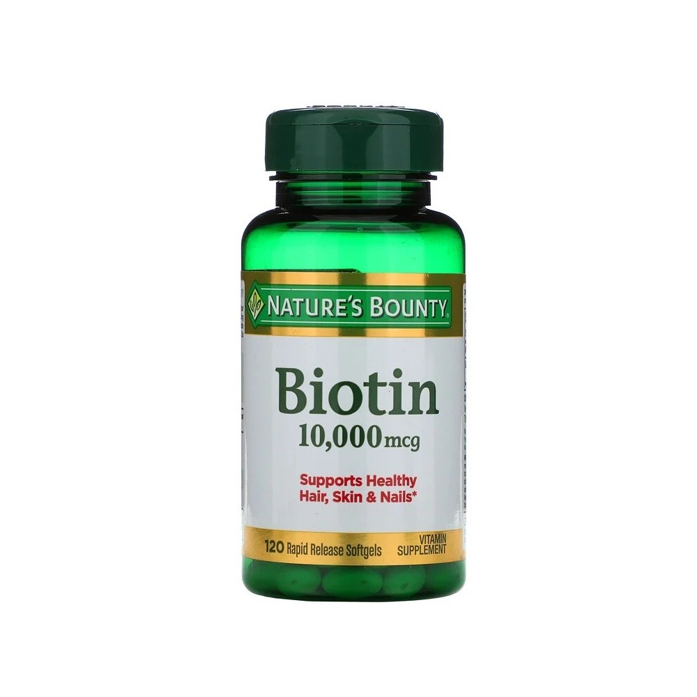 Biotina, 10.000 mcg, 120 cápsulas de liberación rápida de Nature's Bounty NATURE´S BOUNTY NRT-51697 Vitaminas y Minerales sal...