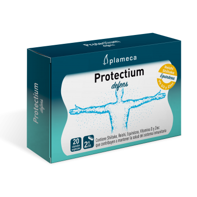 Protectium defens (Lactoferrina, hongos, Equinacia, Vitamina D, Zinc) de Plameca Plameca 456100 Sistema inmunitario salud.bio