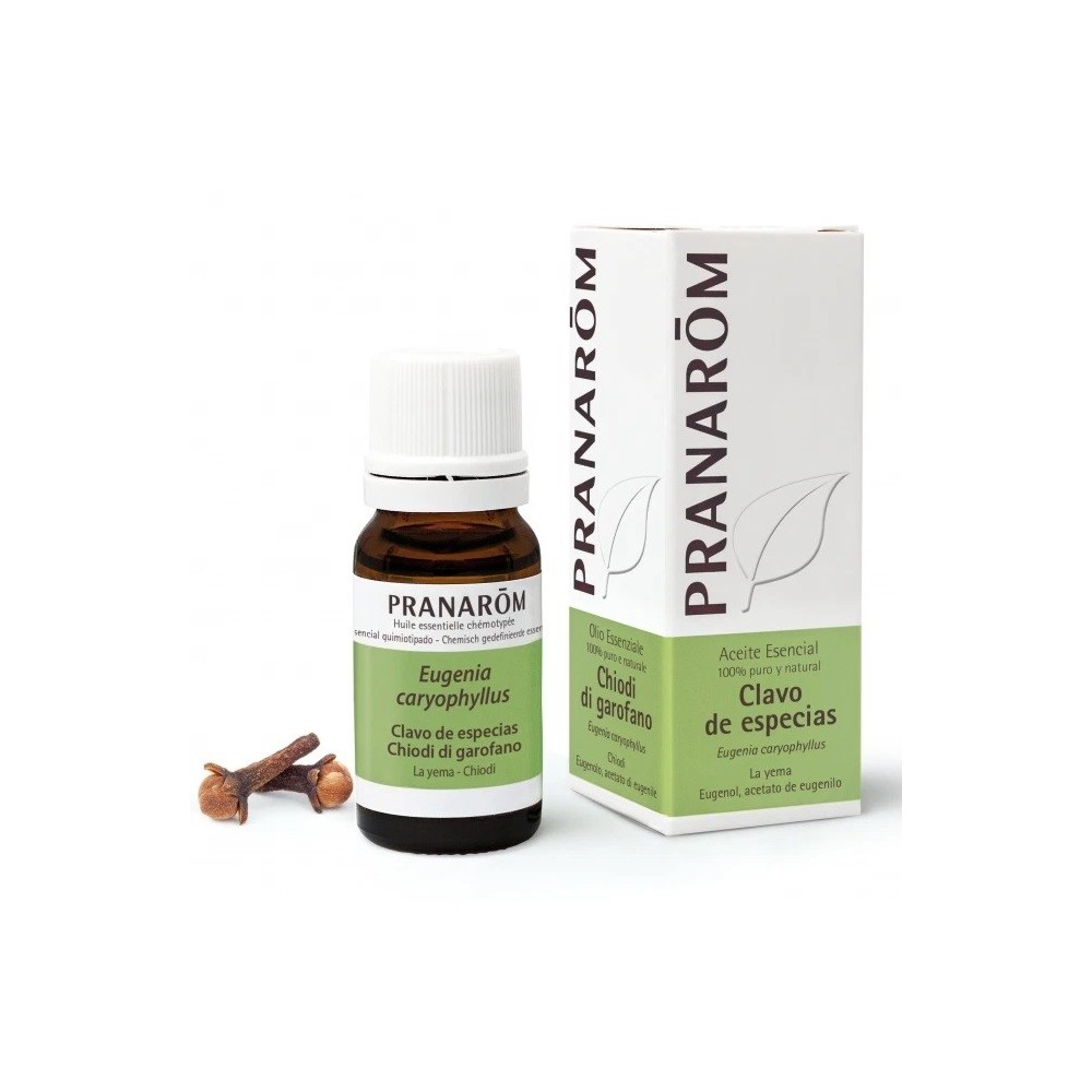 Clavo de Especias Aceite Esencial Natural Quimiotipado de Pranarôm Pranarom 227286 Acéites esenciales salud.bio