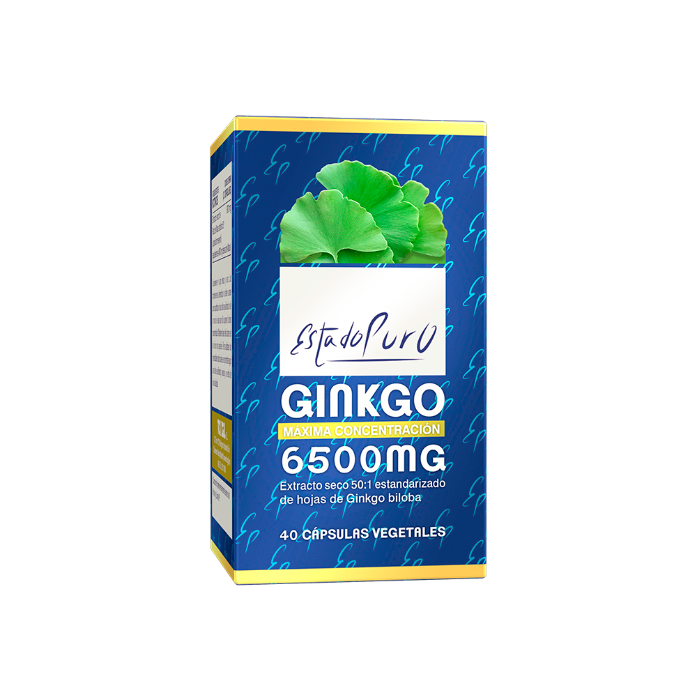 Ginkgo 6500mg 40 cápsulas de TonGil Tongil M06 Sistema circulatorio salud.bio