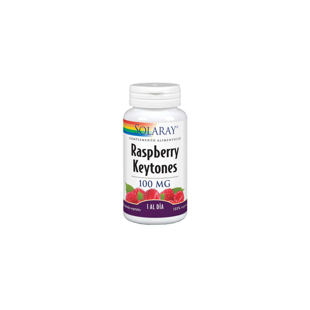 Raspberry Ketones 30 VegCaps. Apto para veganos de Solaray SOLARAY 49787 Control de Peso salud.bio