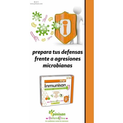 Inmunisan 30 cápsulas (Defens line) de Pinisan Pinisan 106.00094 Sistema respiratório salud.bio