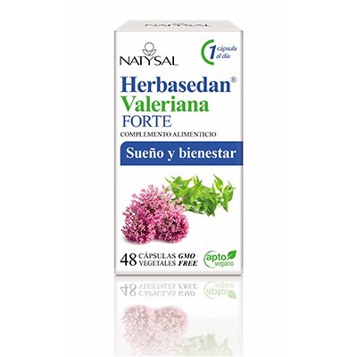 Herbasedan Valeriana Forte 48 cápsulas de Natysal Natysal 13603 Estados emocionales, ansiedad, estrés, depresión, relax salud...