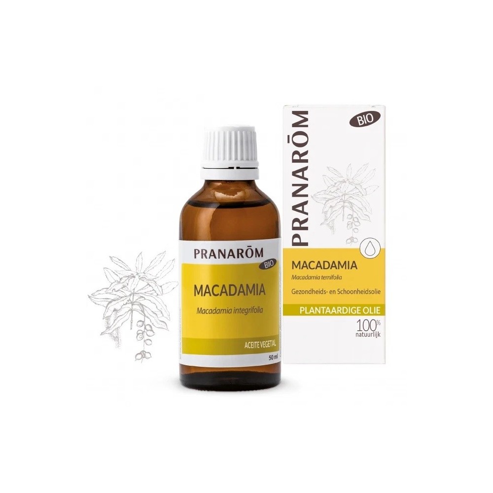 Macadamia virgen BIO 50 ml Aceite de Pranarôm Pranarom 226690 Aceites naturales salud.bio