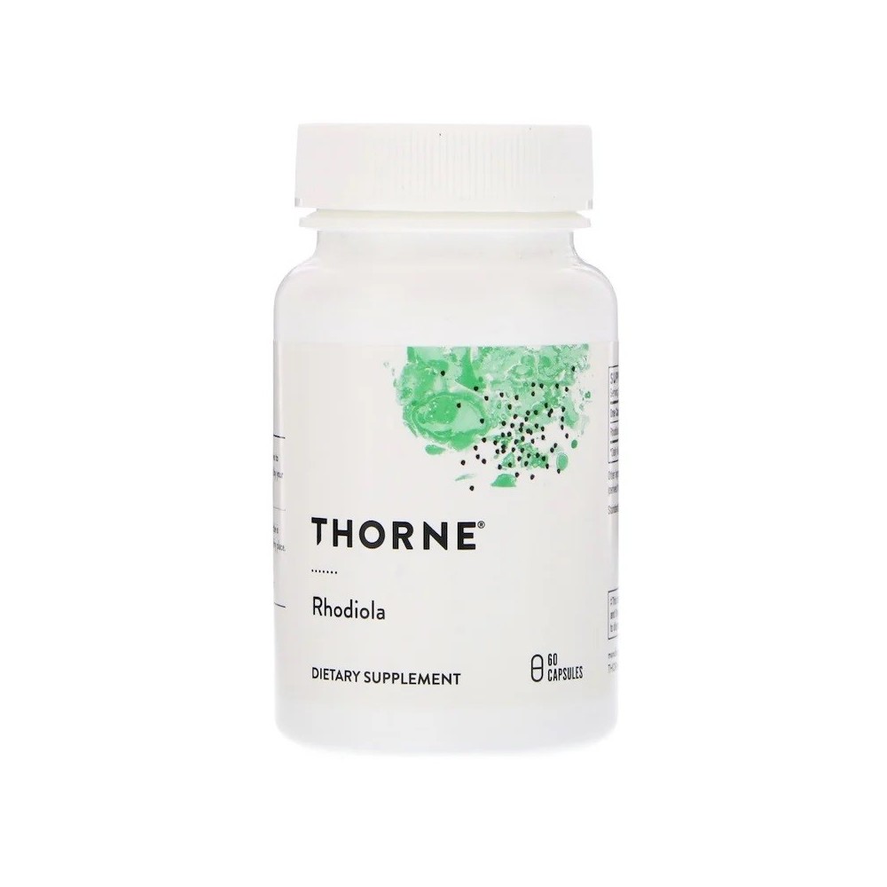 Rhodiola, 60 cápsulas veganas de Thorne Research Thorne Research THR-75502 Estados emocionales, ansiedad, estrés, depresión, ...