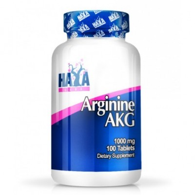 Arginina AKG 1000 mg - 100 Tabletas de Haya labs Haya Labs 15525 Aminoácidos salud.bio