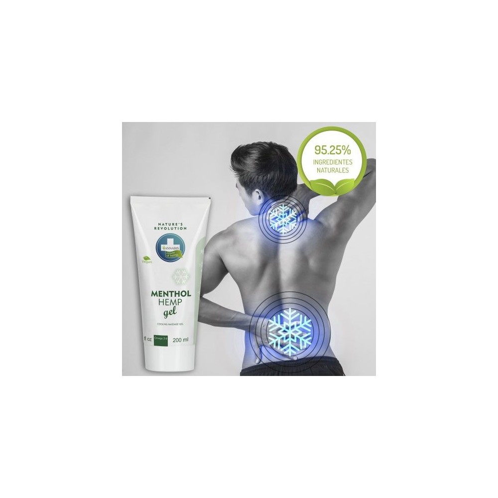Menthol Hemp Gel Efecto Frío – Gel de Cáñamo Natural y Vegano para Alivio y Masaje de Annabis Annabis productos Naturales  20...