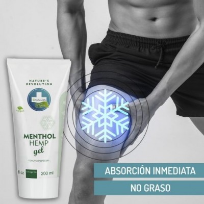 Menthol Hemp Gel Efecto Frío – Gel de Cáñamo Natural y Vegano para Alivio y Masaje de Annabis Annabis productos Naturales  20...