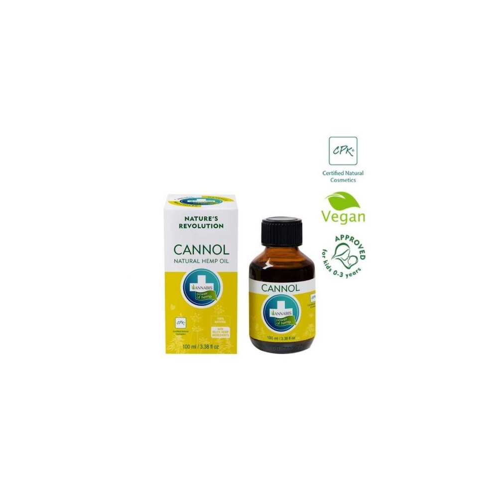 CANNOL – Aceite de Cáñamo Hidratante Multiusos Masaje, Baño y Cabello de Annabis Annabis productos Naturales  2010-100 Cosmét...