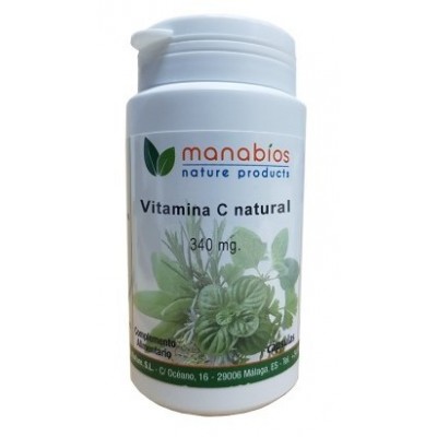 Vitamina C Natural en 340mg (32 comprimidos) de Manabios Manabios 111525 Vitamina C salud.bio