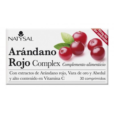 Arándano Rojo forte 30 capsulas de Natysal Natysal 13485 Bienestar urinario. Ayuda en el bienestar urinario. salud.bio