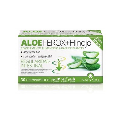 Aloe Vera Ferox + Hinojo 30 Comprimidos de Natysal Natysal 13522 Laxantes salud.bio