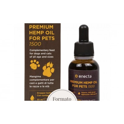PREMIUM HEMP OIL for Pets 500 – Aceite de Cáñamo para mascotas 500 mg, de enecta enecta 1001 Estractos y tinturas  salud.bio