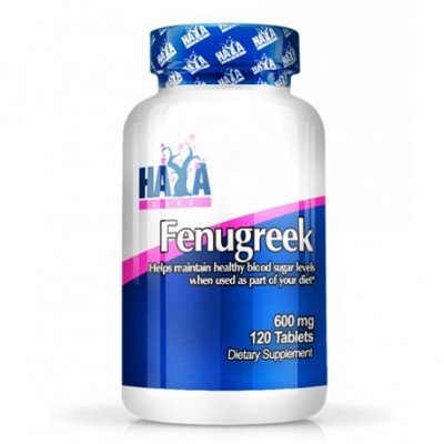 Fenogreco (Fenugreek Alholvas) 600 mg - 120 Tabs de Haya labs Haya Labs HAY-15400 Ayuda Glucemia y Diabetes salud.bio