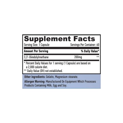 DIM Di-indolyl Methane (estrogen control) 200mg. 60 Cápsulas de Haya labs Haya Labs LLC 15527 Suplementos Deportivos (Complem...