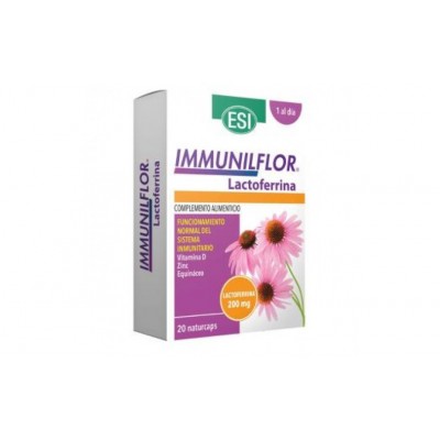 Immunilflor Lactoferrina (20 Naturcaps) de ESI ESI LABORATORIOS 13010160 Sistema inmunitario salud.bio