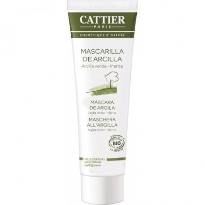 CATTIER Mascarilla Arcilla Verde (Piel grasa) 100ml Cattier CAT011 Cosmética Natural salud.bio