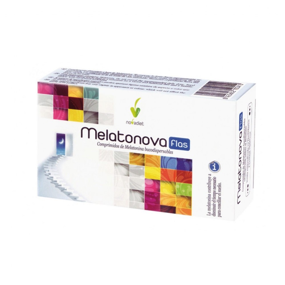 Pack Melatonova flas Melatonina de 1.9mg de Novadiet Novadiet 10044 insomnio y descanso salud.bio