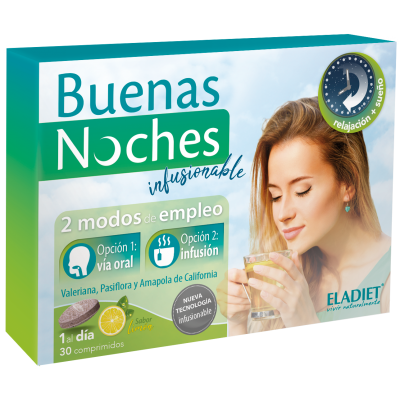 Buenas Noches Infusionable de Eladiet ELADIET Elaborados Dieteticos, s.a. PA.SUE.BNI insomnio y descanso salud.bio