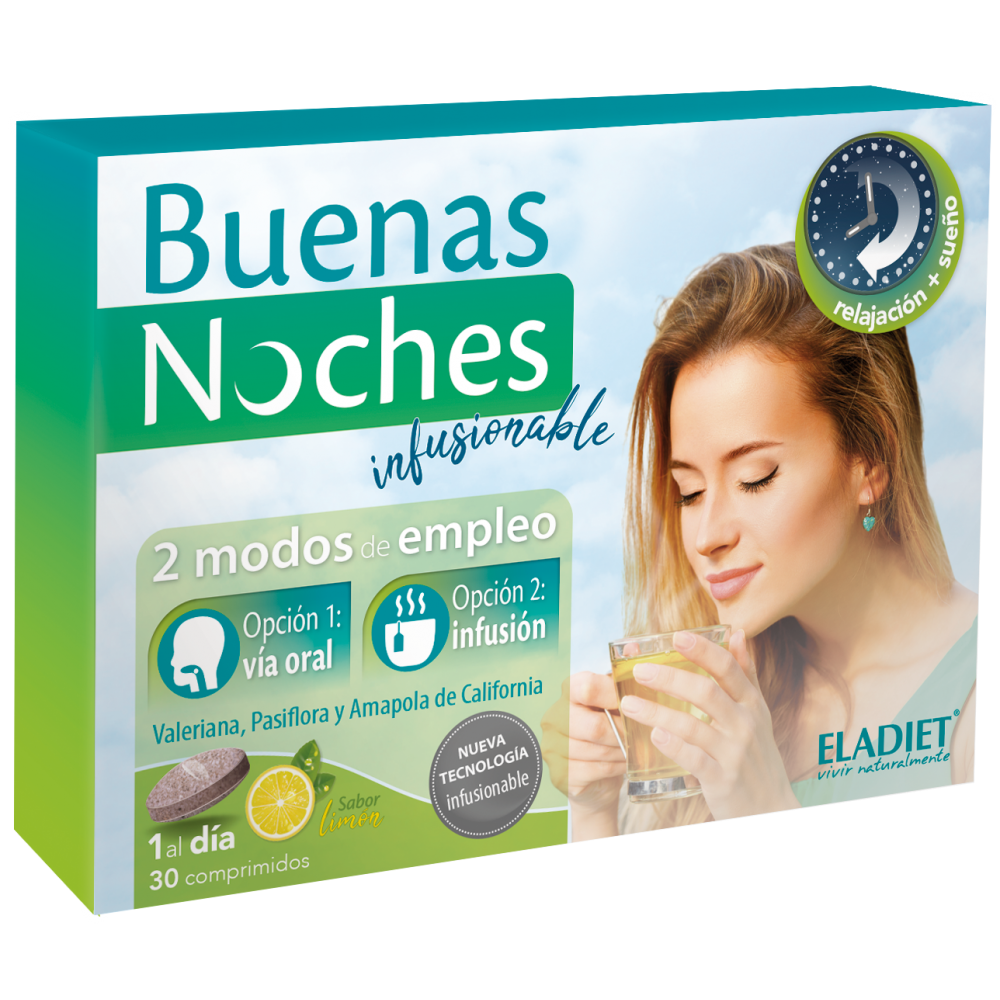 Buenas Noches Infusionable de Eladiet ELADIET Elaborados Dieteticos, s.a. PA.SUE.BNI insomnio y descanso salud.bio