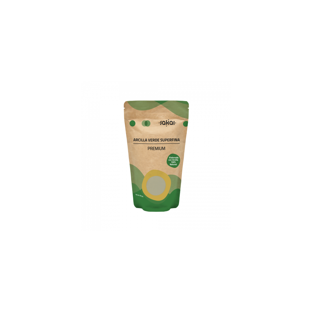 Arcilla Verde Superfina Premium de Sakai Sakai laboratorios 4177 Cosmética Natural salud.bio