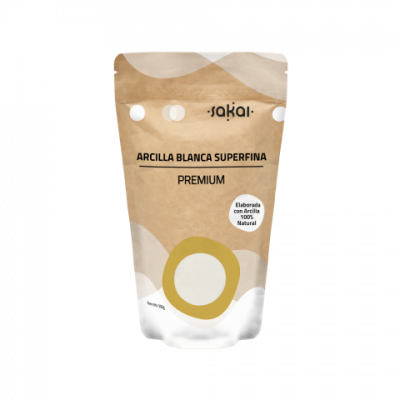 Arcilla Blanca Superfina Premium de Sakai Sakai laboratorios 8423245230193 Cosmética Natural salud.bio