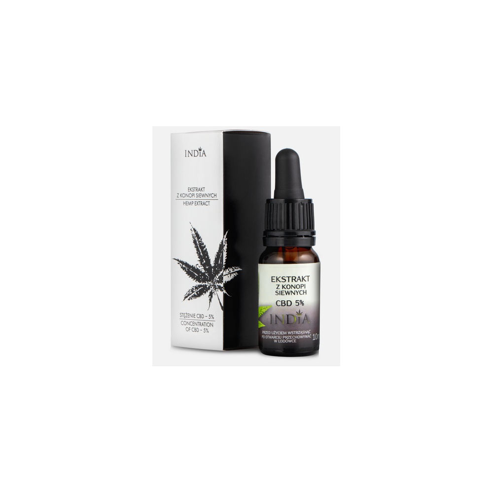 Extracto de CBD 5% 10ml de India lab India Cosmetec and food 5903707352043 Plantas Medicinales salud.bio