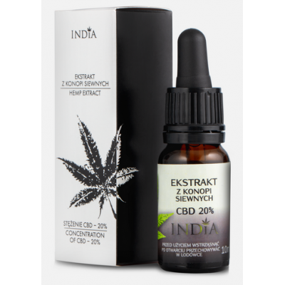 Extracto de CBD 20% 10ml de India lab India Cosmetec and food 5903707352067 Plantas Medicinales salud.bio
