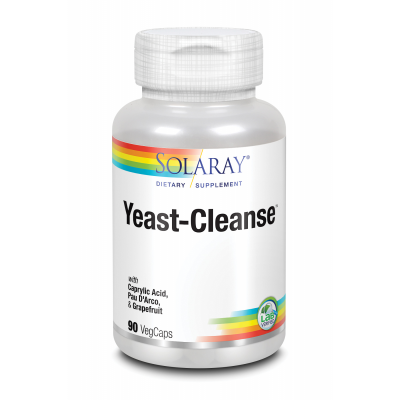 Yeast Cleanse™ (Ácido caprilico, Pau D'Arco, Semilla pomelo) 90 Vegcaps de Solaray SOLARAY SOLA-11922 Ayudas aparato Digestiv...