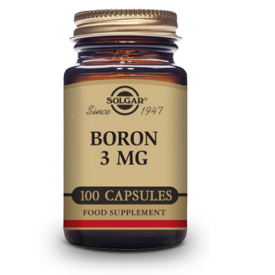 Boro 3 mg - 100 Cápsulas vegetales de Solgar SOLGAR 1001778 Vitaminas y Minerales salud.bio