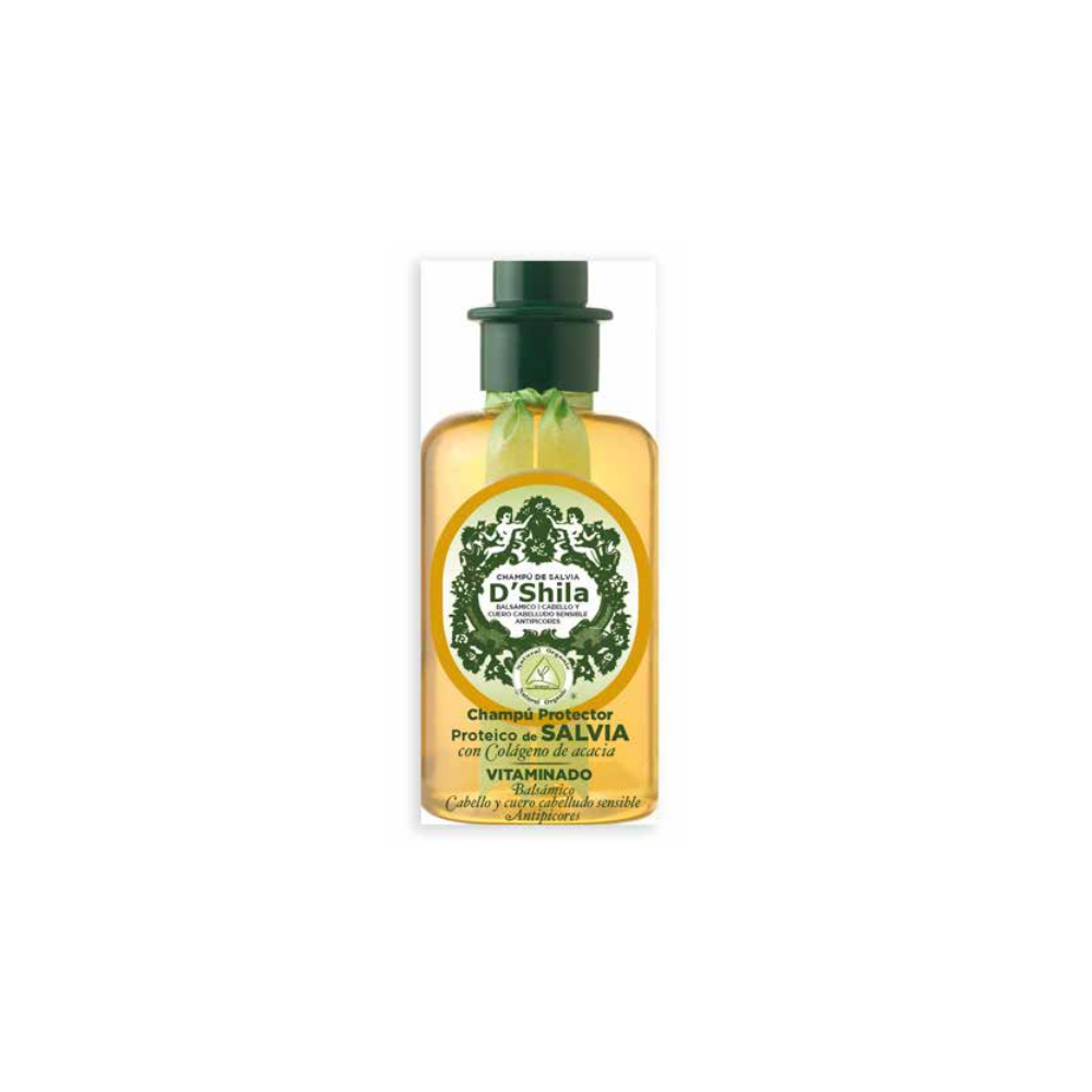 Champú Proteico de Salvia 300ml de D´Shila D´Shila 5011130300 Cosmética Natural salud.bio