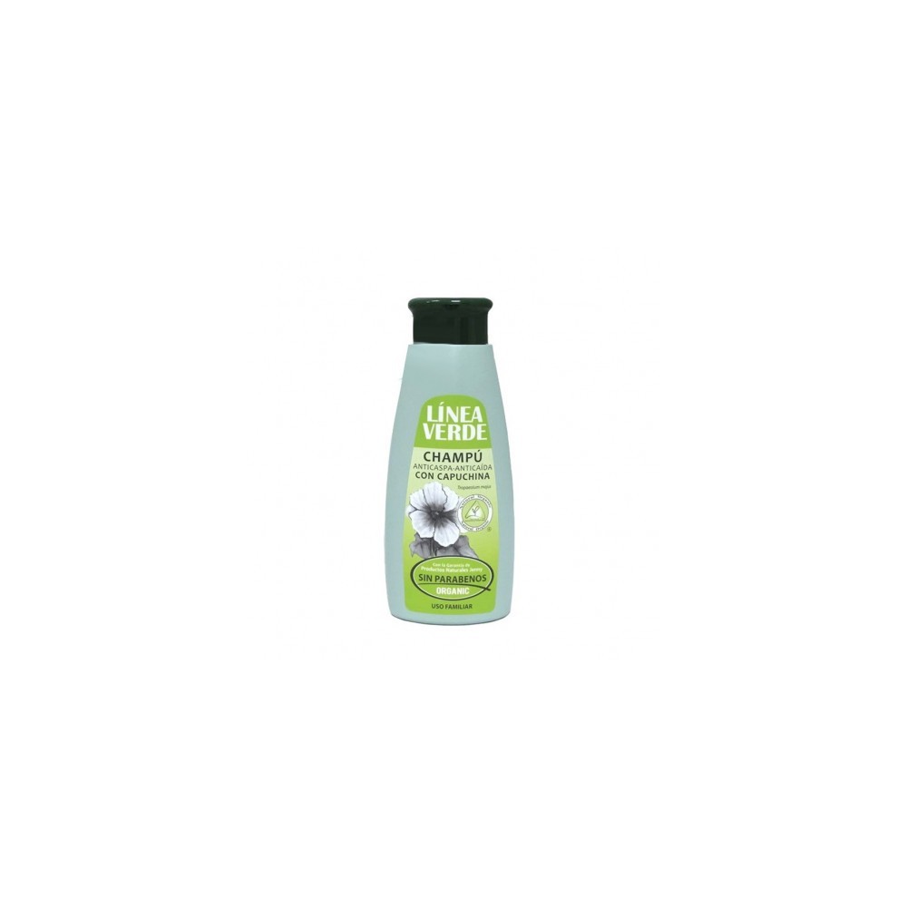 Champú Anticaspa-Anticaída Capuchina 400ml LÍNEA VERDE de D´Shila D´Shila 5401020400 Cosmética Natural salud.bio