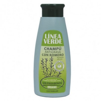 Champú Antigrasa con Romero 400ml LÍNEA VERDE de D´Shila D´Shila 5401010400 Cosmética Natural salud.bio