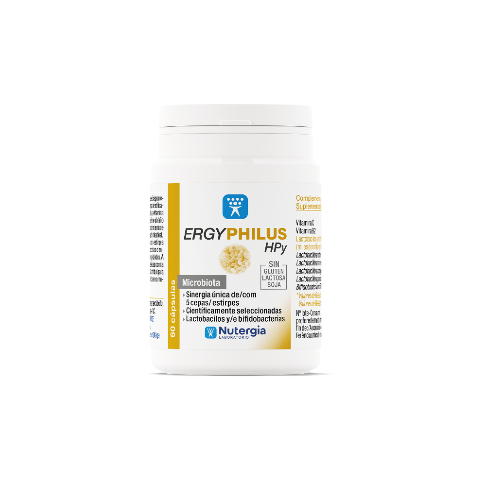 ERGYPHILUS HPy Probióticos para el equilibrio de la mucosa gástrica de Nutergia Nutergia ERGYPHILUS HPy 60 Ayudas aparato Dig...