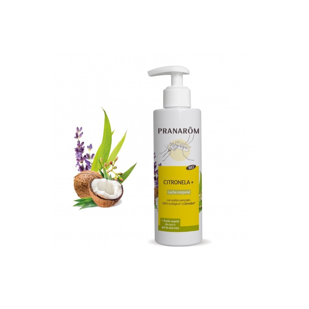 Citronela + Leche corporal 200 ml de Pranarôm Pranarom 2217916 Aceites esenciales uso topico salud.bio