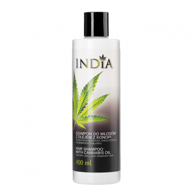 Champú 400 ml. aceite de cañamo de India Lab India Cosmetec and food 5901138249659 Cosmética Natural salud.bio