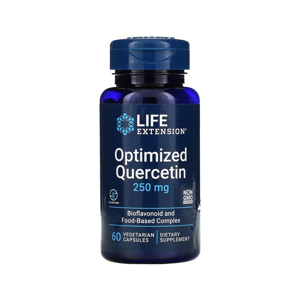 Quercetina optimizada, 250 mg, 60 cápsulas vegetales de Life Extension Life Extension LEX-13096 Antioxidantes salud.bio