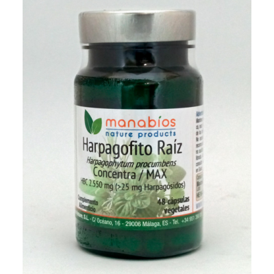 Harpagofito MAX 2.550 mg de Manabios Manabios MAN-111215 Suplementos Naturales acción Analgesica, Antiinflamatoria, malestar,...