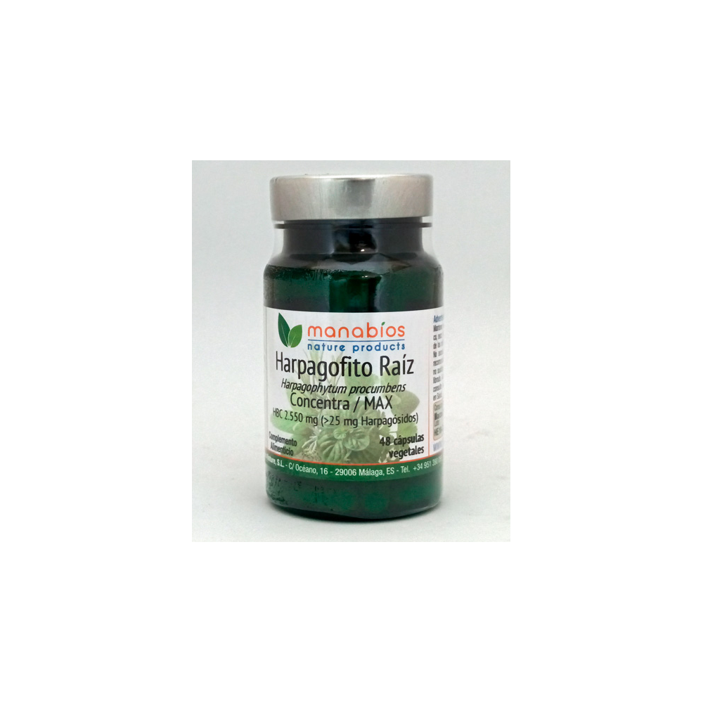 Harpagofito MAX 2.550 mg de Manabios Manabios MAN-111215 Suplementos Naturales acción Analgesica, Antiinflamatoria, malestar,...